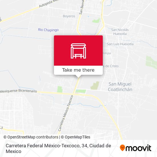 Mapa de Carretera Federal México-Texcoco, 34