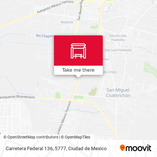Mapa de Carretera Federal 136, 5777