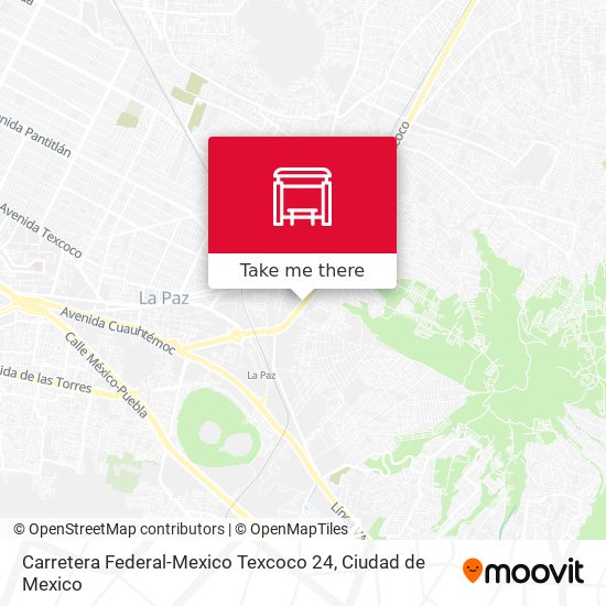 Carretera Federal-Mexico Texcoco 24 map
