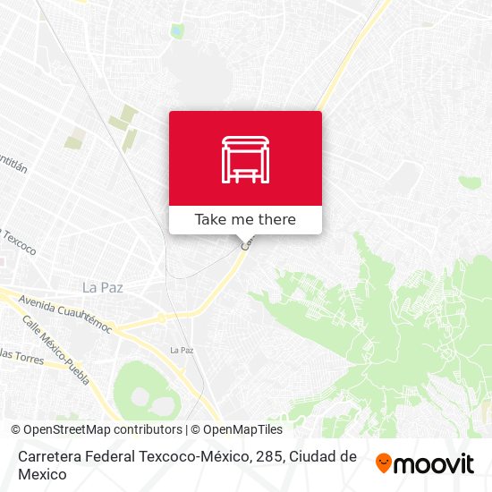 Carretera Federal Texcoco-México, 285 map