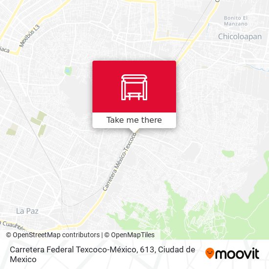 Mapa de Carretera Federal Texcoco-México, 613