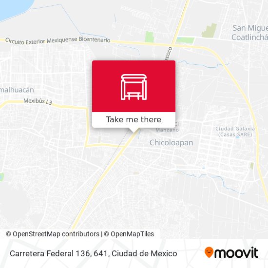 Carretera Federal 136, 641 map
