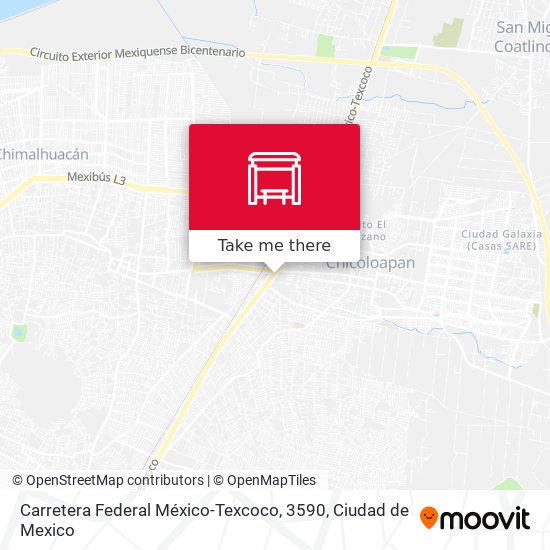 Carretera Federal México-Texcoco, 3590 map