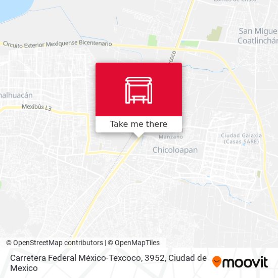 Mapa de Carretera Federal México-Texcoco, 3952