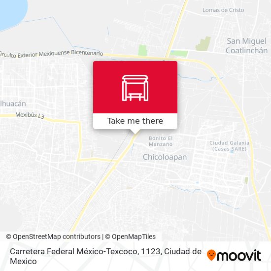Carretera Federal México-Texcoco, 1123 map