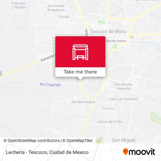 Lechería - Texcoco map