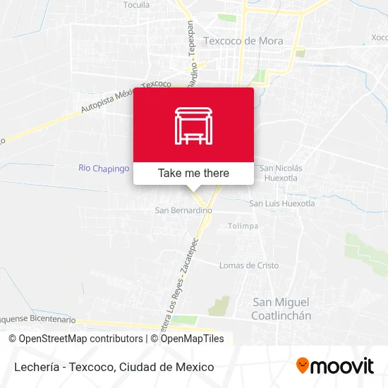 Lechería - Texcoco map