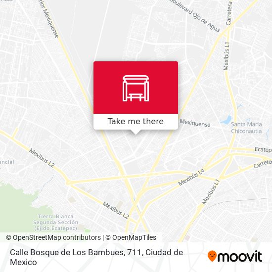 Mapa de Calle Bosque de Los Bambues, 711