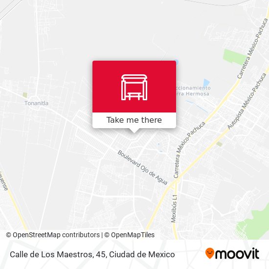 Mapa de Calle de Los Maestros, 45