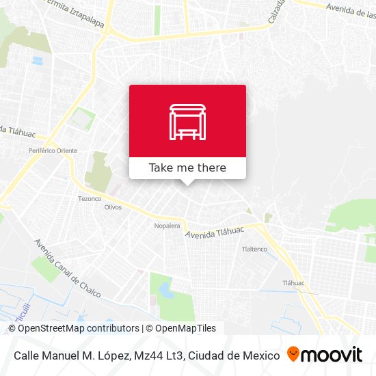 Mapa de Calle Manuel M. López, Mz44 Lt3