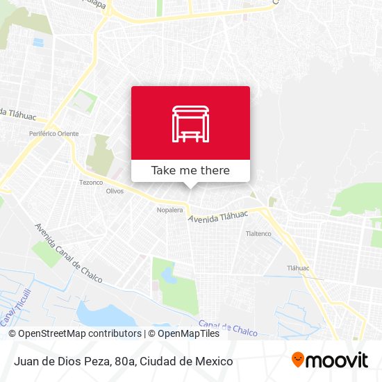 Juan de Dios Peza, 80a map