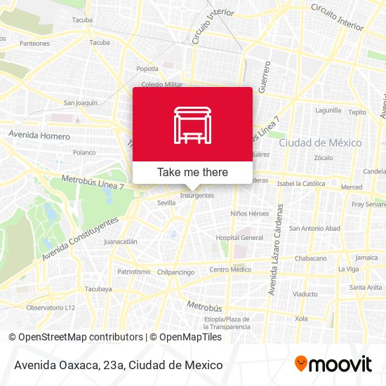 Avenida Oaxaca, 23a map