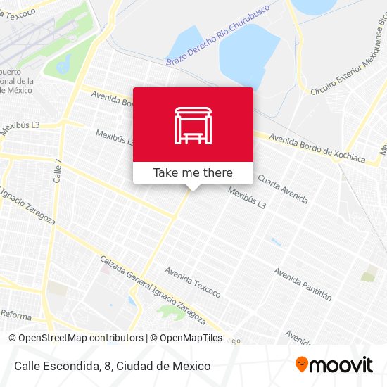 Calle Escondida, 8 map