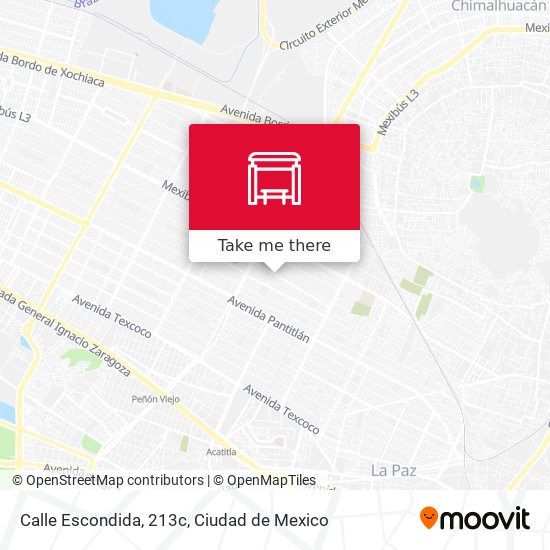 Calle Escondida, 213c map
