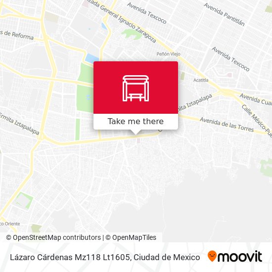 Lázaro Cárdenas Mz118 Lt1605 map