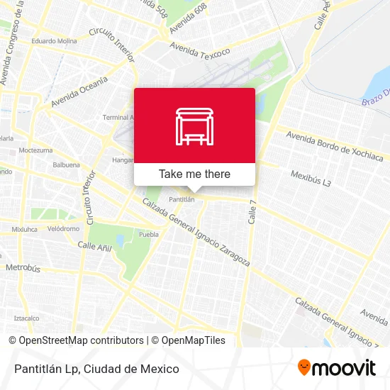 Pantitlán Lp map