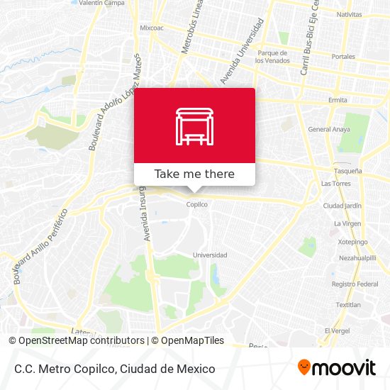 Mapa de C.C. Metro Copilco