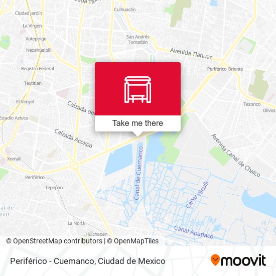 Mapa de Periférico - Cuemanco
