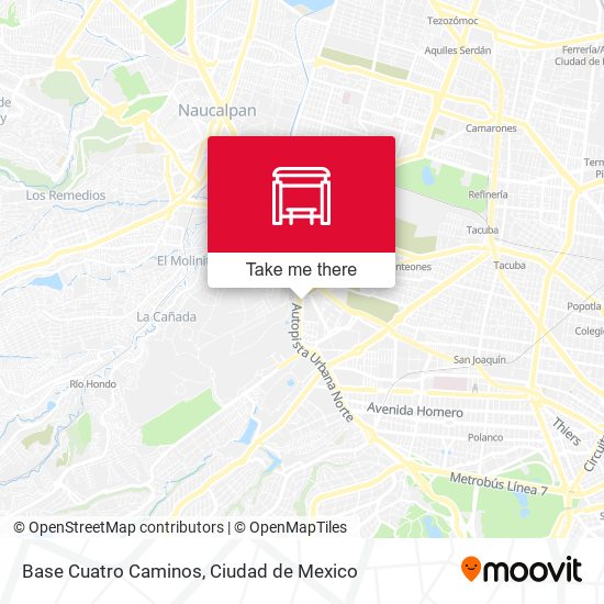 Mapa de Base Cuatro Caminos