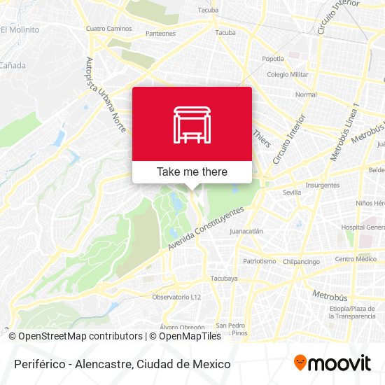 Mapa de Periférico - Alencastre