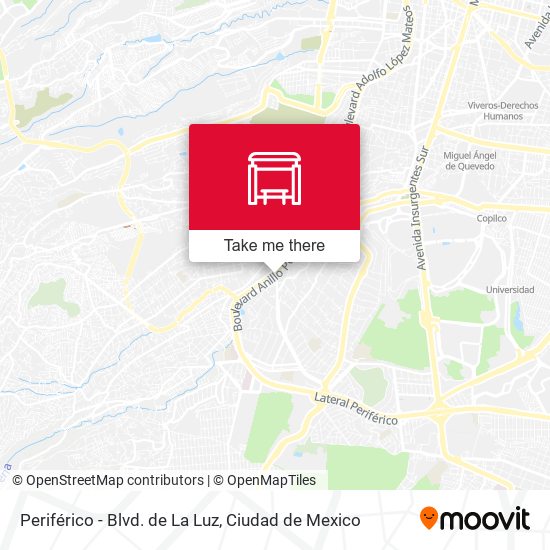 Periférico - Blvd. de La Luz map