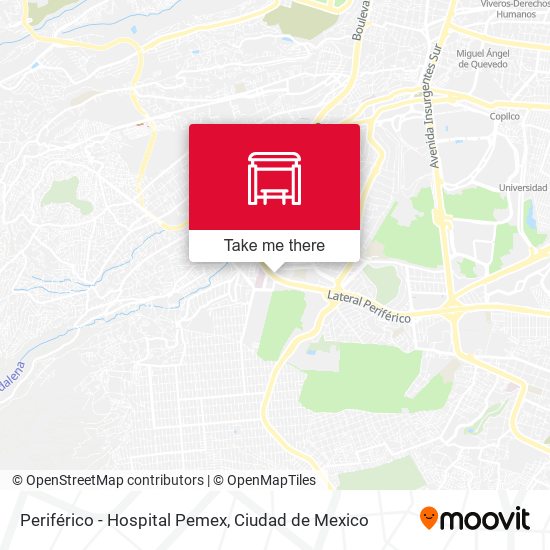 Periférico - Hospital Pemex map