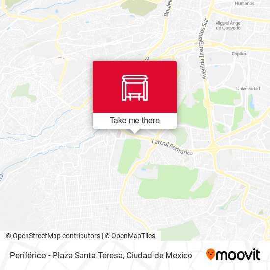 Periférico - Plaza Santa Teresa map