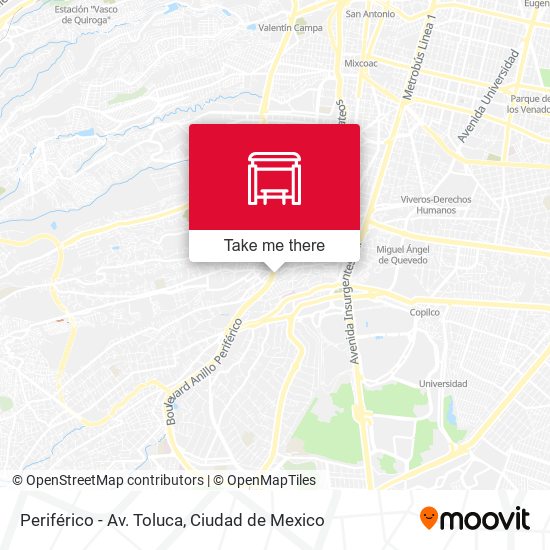 Mapa de Periférico - Av. Toluca