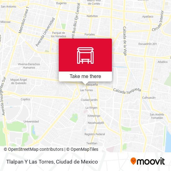 Tlalpan Y Las Torres map