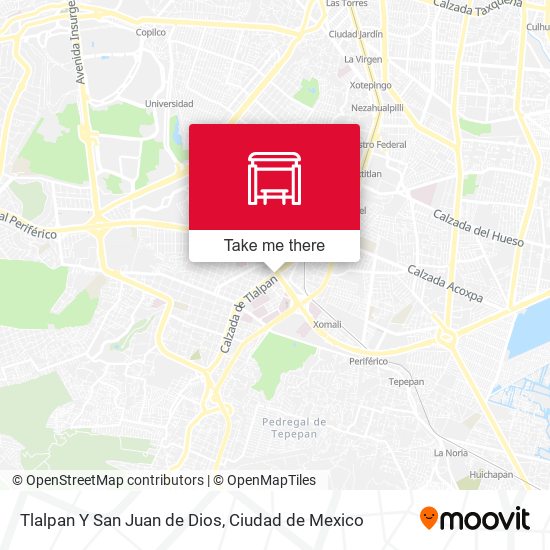 Mapa de Tlalpan Y San Juan de Dios