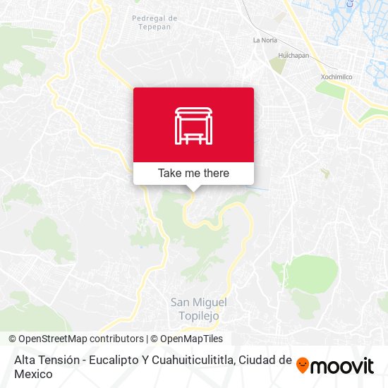 Alta Tensión - Eucalipto Y Cuahuiticulititla map