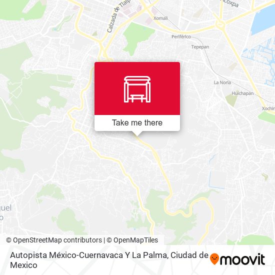 Autopista México-Cuernavaca Y La Palma map