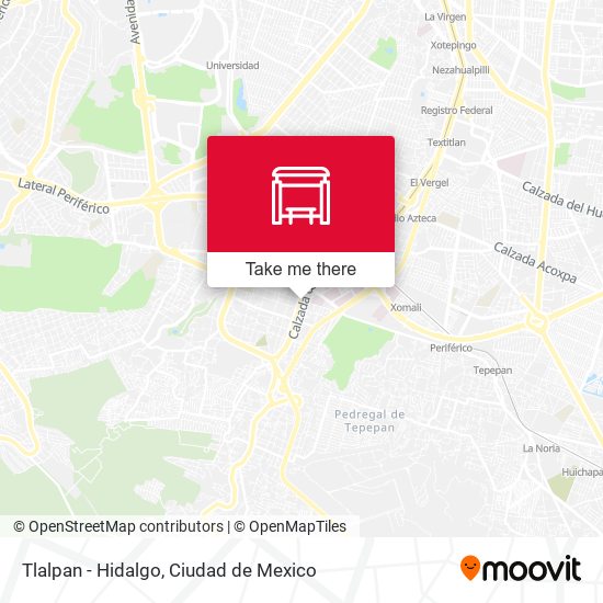 Tlalpan - Hidalgo map