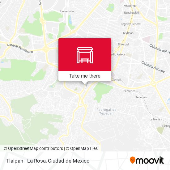 Tlalpan - La Rosa map