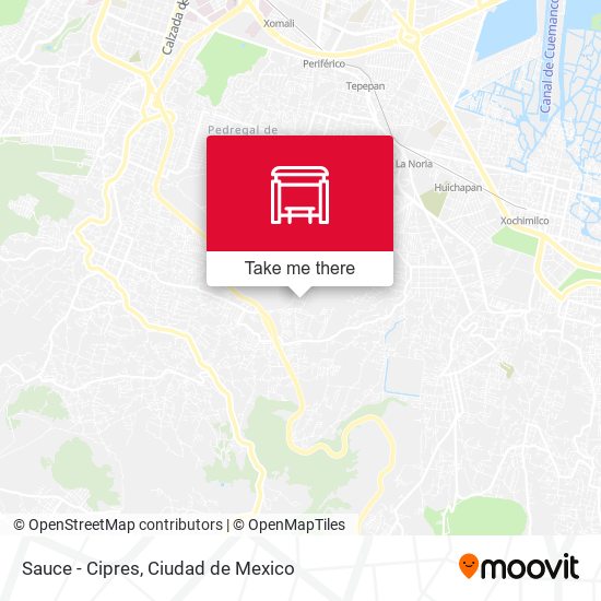 Mapa de Sauce - Cipres