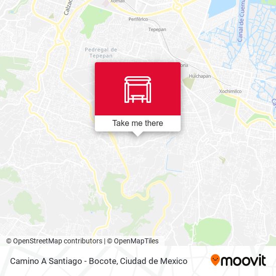 Camino A Santiago - Bocote map