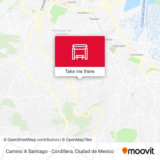 Camino A Santiago - Cordillera map