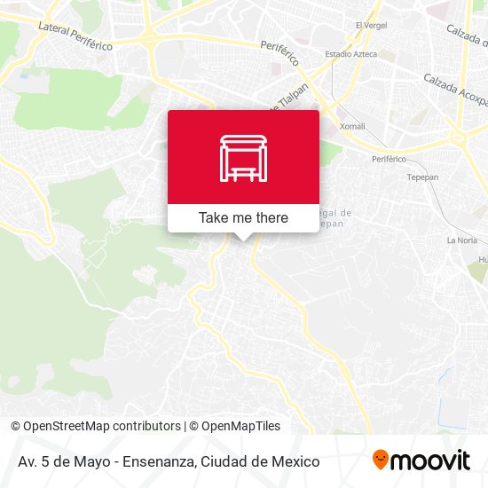 Av. 5 de Mayo - Ensenanza map