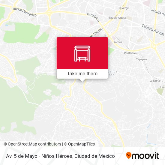 Av. 5 de Mayo - Niños Héroes map