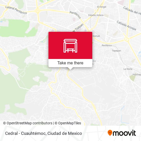 Cedral - Cuauhtémoc map