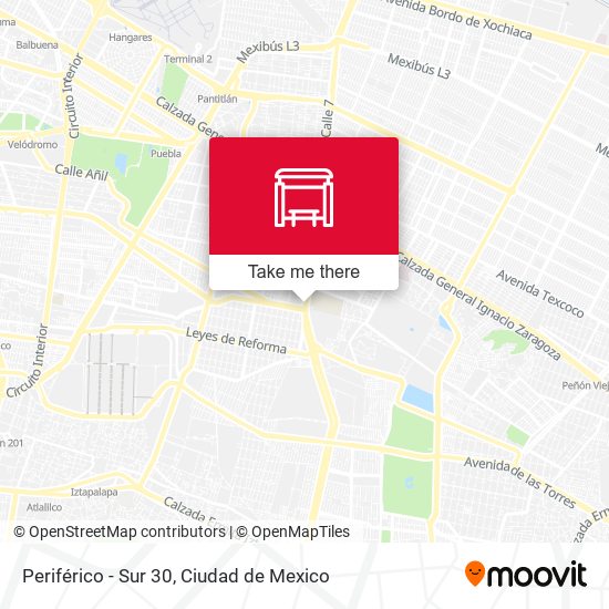Mapa de Periférico - Sur 30
