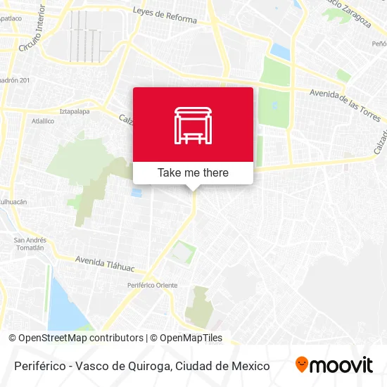 Periférico - Vasco de Quiroga map