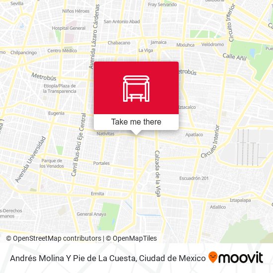 Andrés Molina Y Pie de La Cuesta map