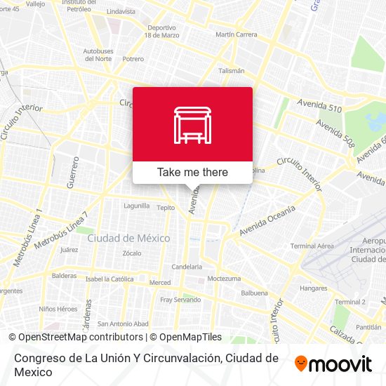 Mapa de Congreso de La Unión Y Circunvalación