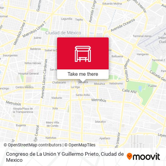 Congreso de La Unión Y Guillermo Prieto map