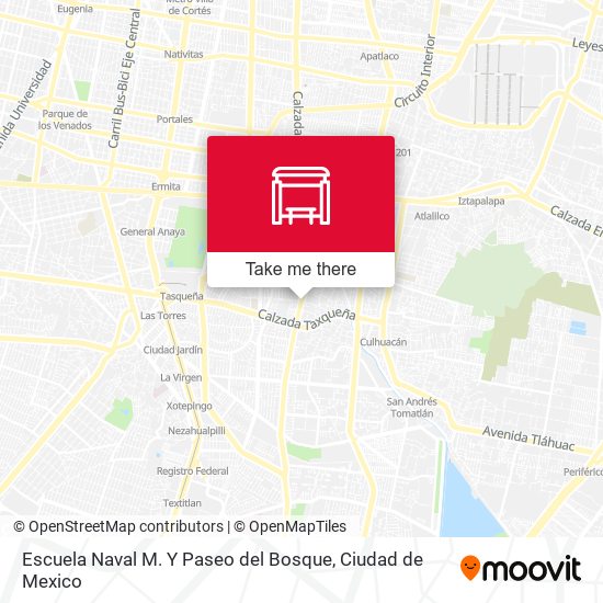 Mapa de Escuela Naval M. Y Paseo del Bosque
