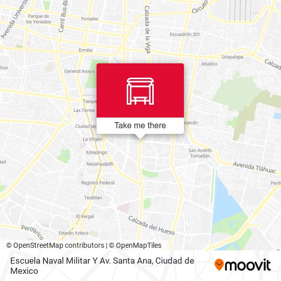 Escuela Naval Militar Y Av. Santa Ana map