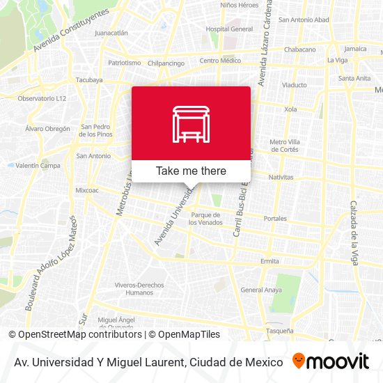 Av. Universidad Y Miguel Laurent map