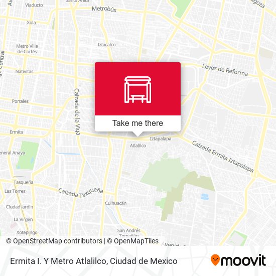 Ermita I. Y Metro  Atlalilco map