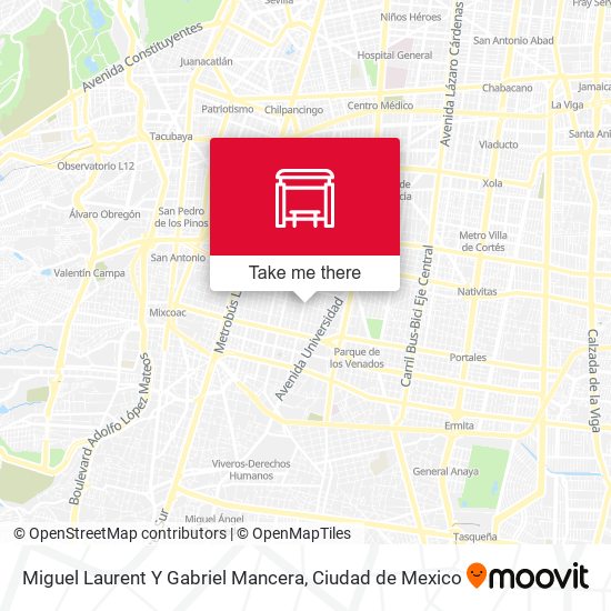 Miguel Laurent Y Gabriel Mancera map